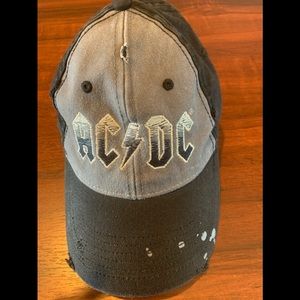AC/DC Hat distressed